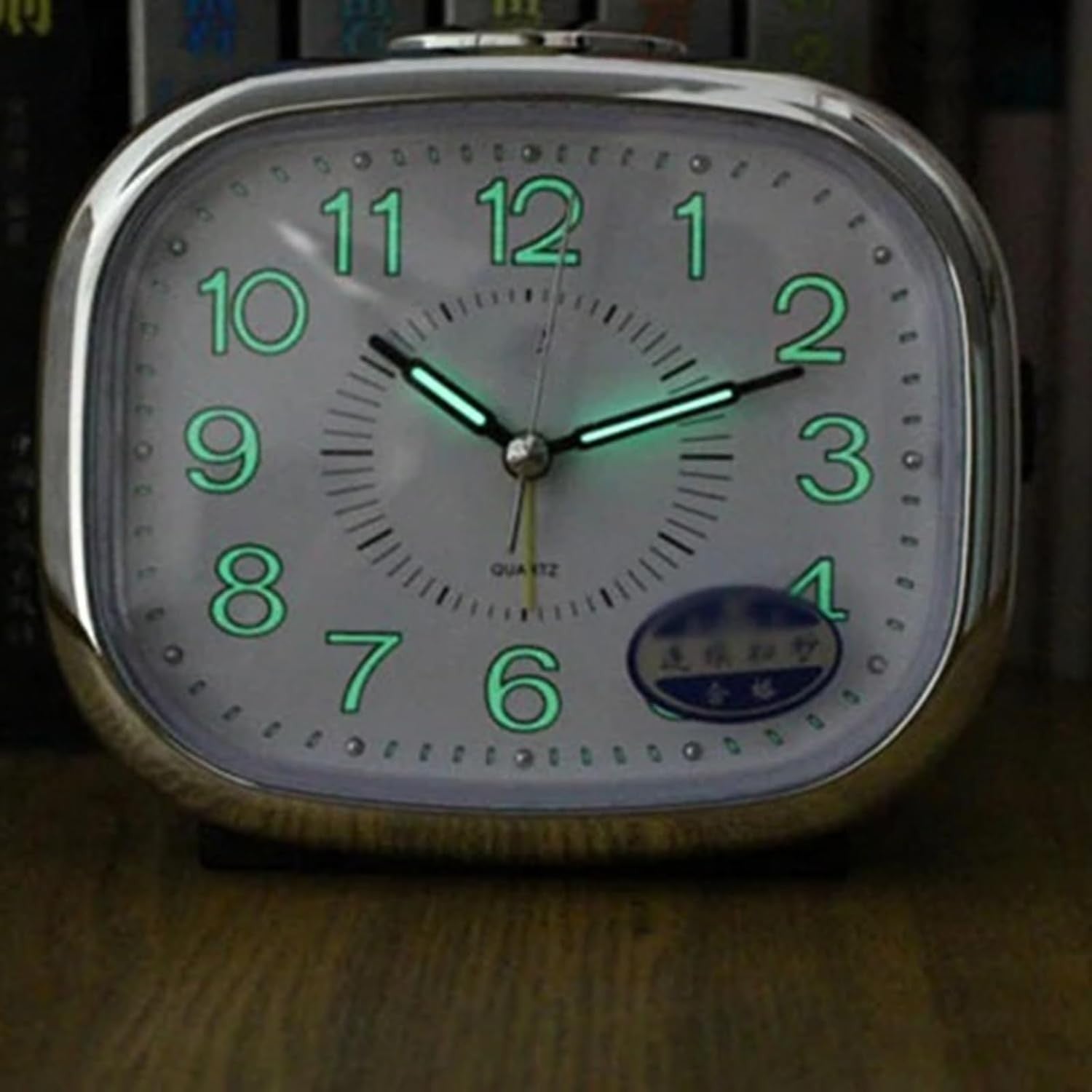 Silent Alarm Clock Night Light Snooze Loud Wake Up Bedside for Heavy Sleepers