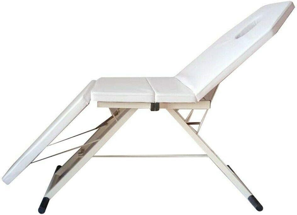 Foldable Massage Therapy Table Portable Adjustable Spa Bed Oil Resistant