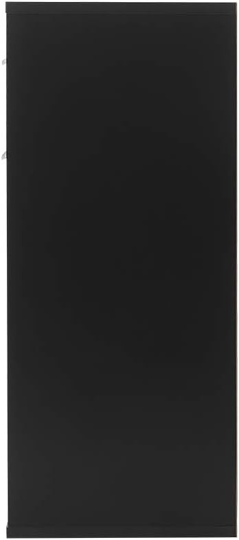 Black Sideboard Cabinet with Drawers & Doors Modern Storage Unit 100cm
