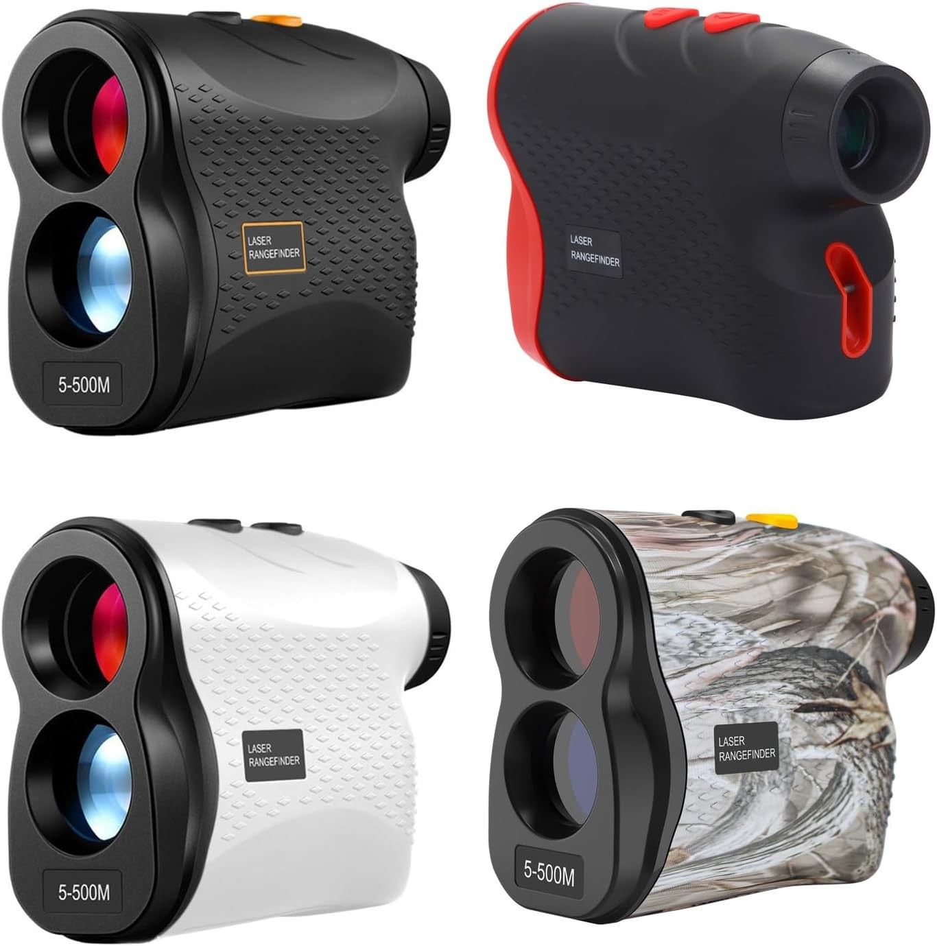 Golf Rangefinder 500M Slope 6X Magnification 4 Modes Battery Powered