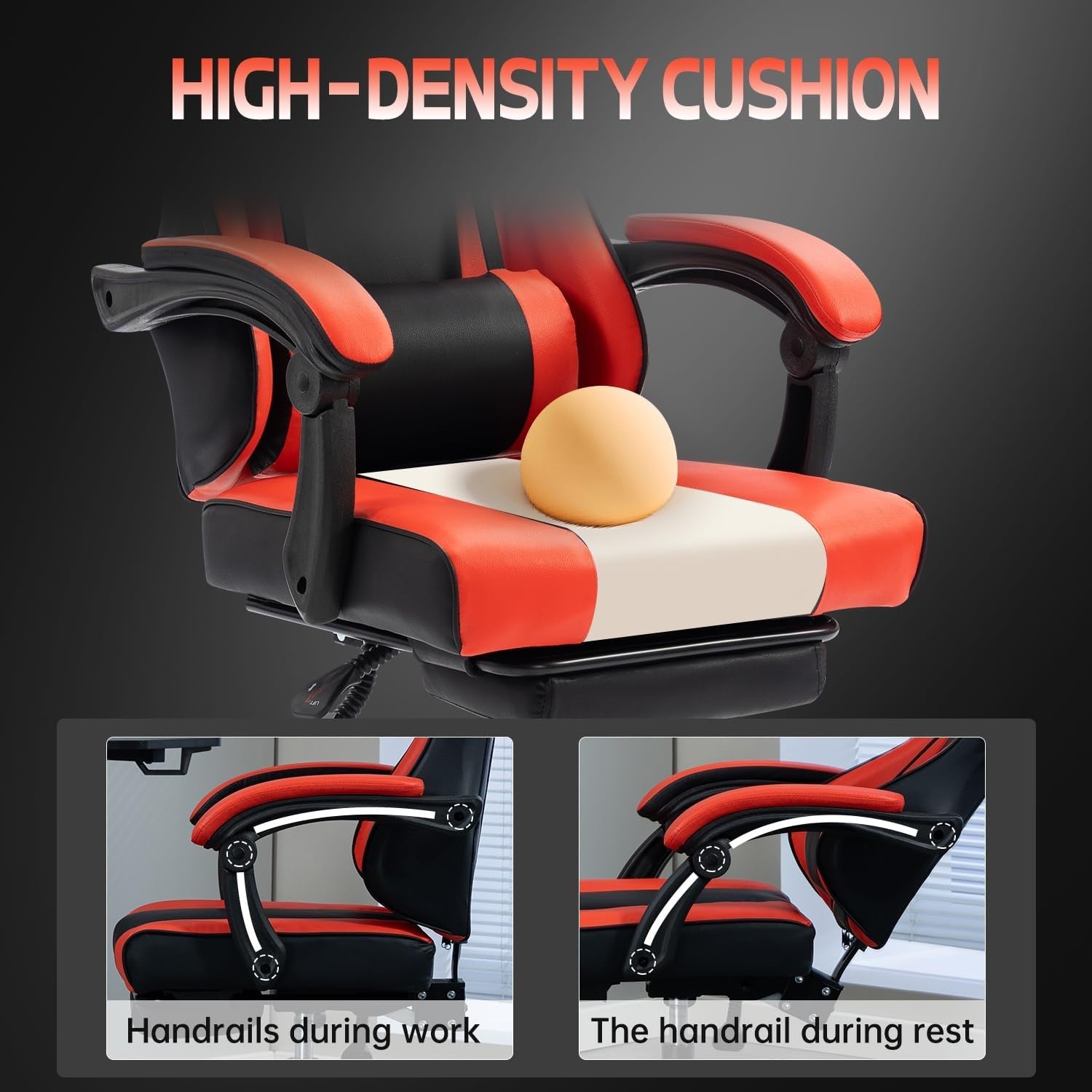 Ergonomic Gaming Chair Recliner Swivel Desk Chair Lumbar Support