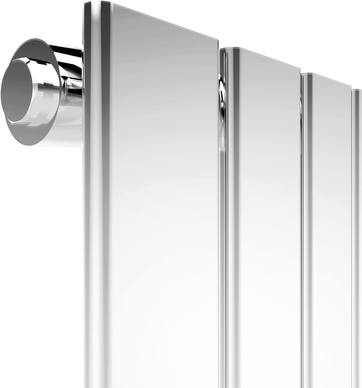 1800x452mm Vertical Designer Radiator Chrome Bathroom Wall Heater 3200BTU