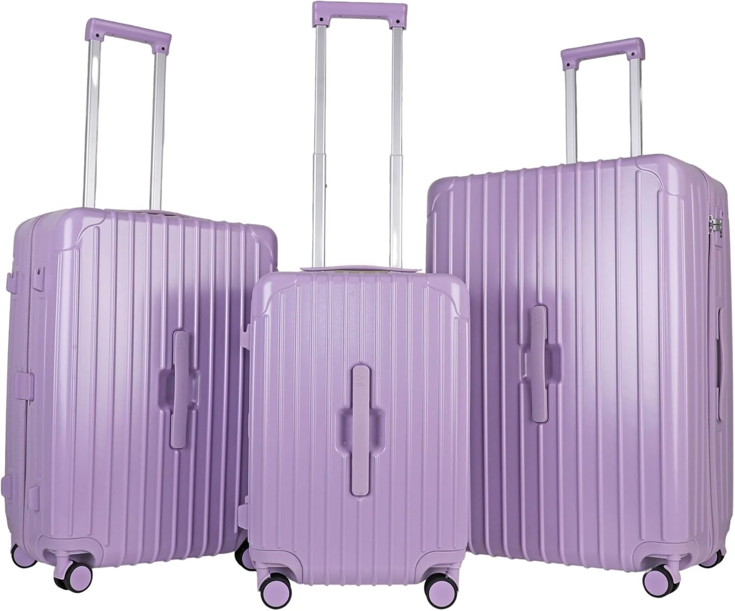 3pc Hard Shell Luggage Set Cabin Medium Large TSA Lock Spinner Suitcases