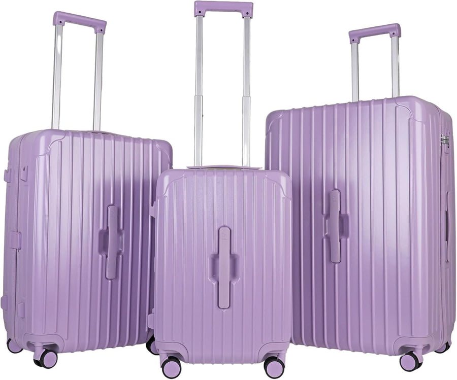 3pc Hard Shell Luggage Set Cabin Medium Large TSA Lock Spinner Suitcases