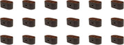 Faux Leather Desk Organiser 6 Compartments Drawer Office Tidy 18-Pack