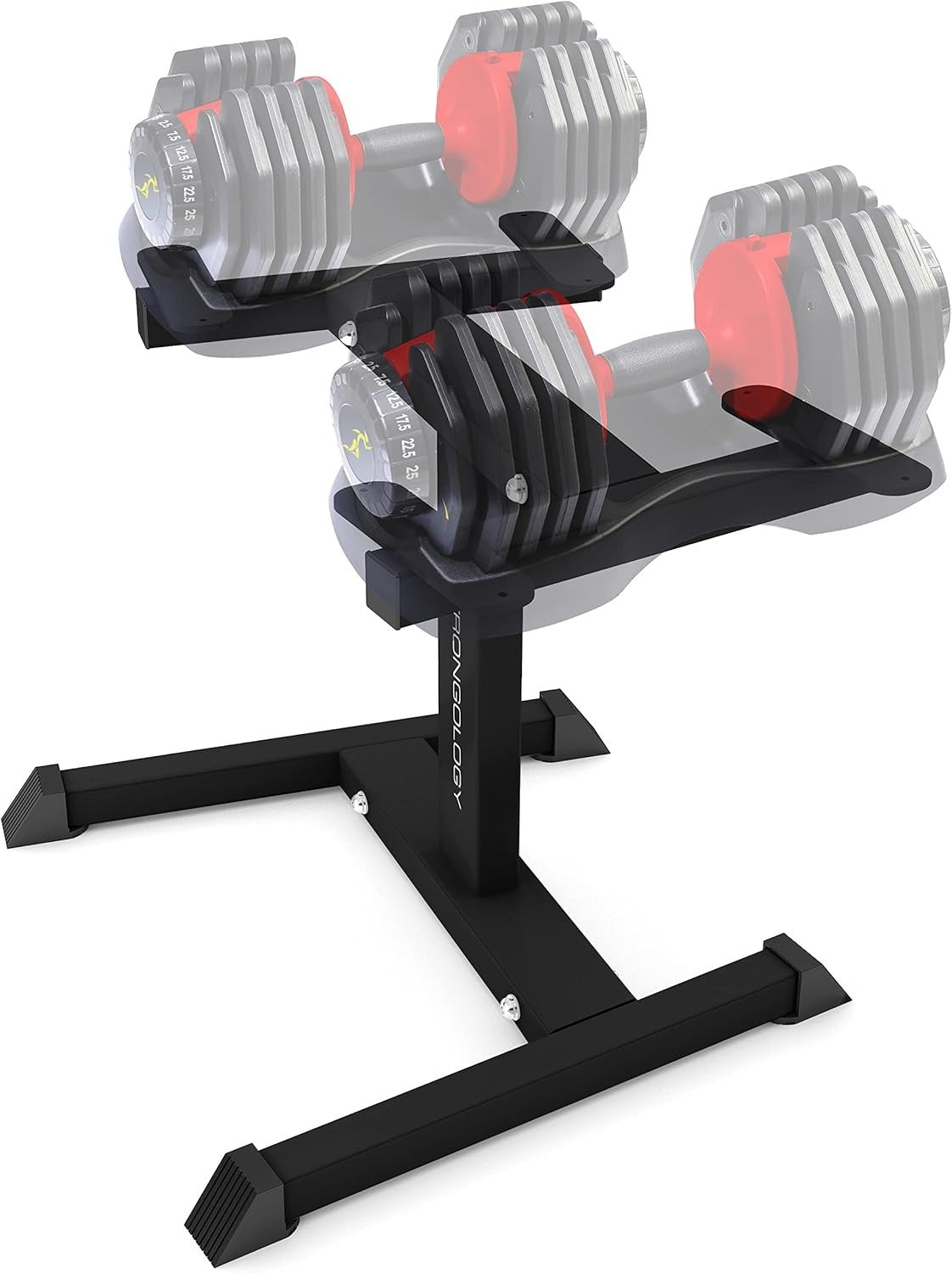 Heavy Duty Adjustable Dumbbell Stand Steel Weights Rack Space Saver Home Gym