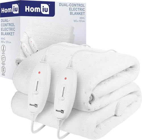 King Electric Underblanket Dual Control Heated Mattress Pad Washable 165x137