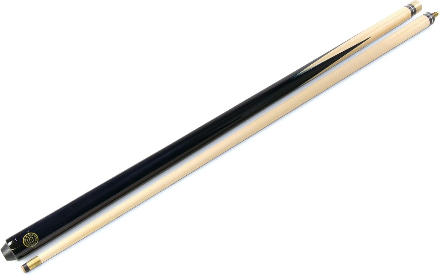 57in Hardwood Pool Cue 2 Piece Centre Joint 11mm Screw Tip