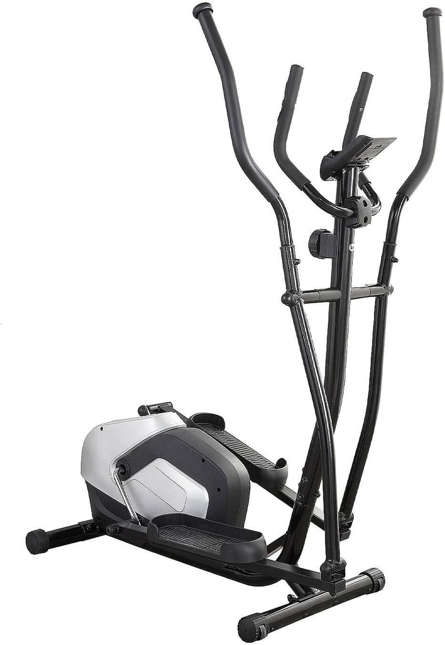Magnetic Cross Trainer Manual Elliptical Home Gym Heart Rate Monitor