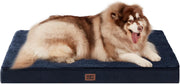 Orthopedic XXL Dog Bed 127x91x10cm Washable Cover Non Slip Navy