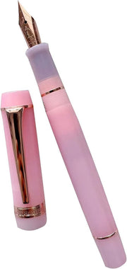 Elegant Pink Rose Gold Acrylic Pen Smooth Writing Professional Office Use