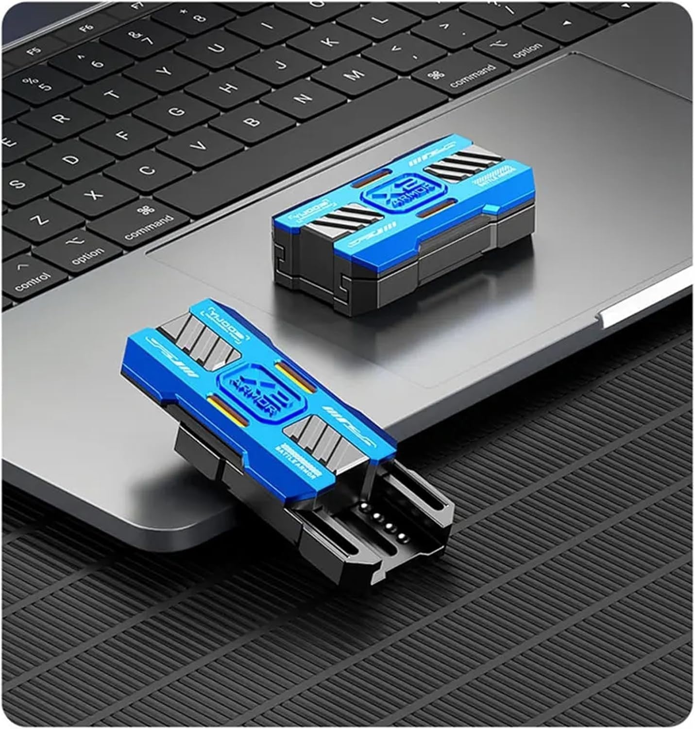 Mech Style Metal Fidget Slider EDC Zinc Alloy Stress Relief ADHD