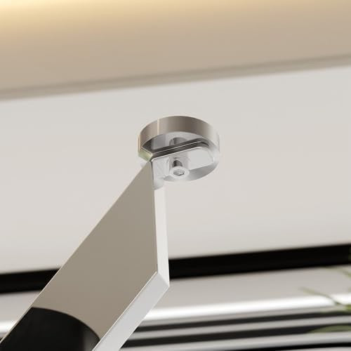 100cm Round Glass Dining Table Chrome Legs Compact Modern Kitchen Table