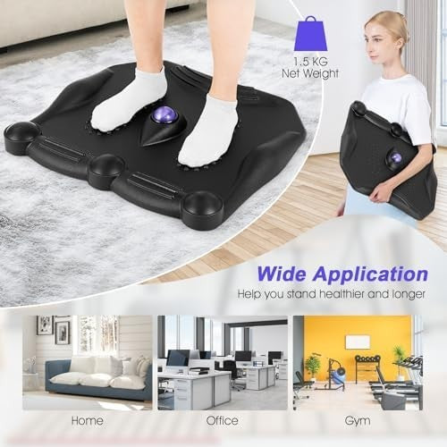Ergonomic Anti Fatigue Standing Mat with Massage Ball, Non Slip Desk Floor Mat