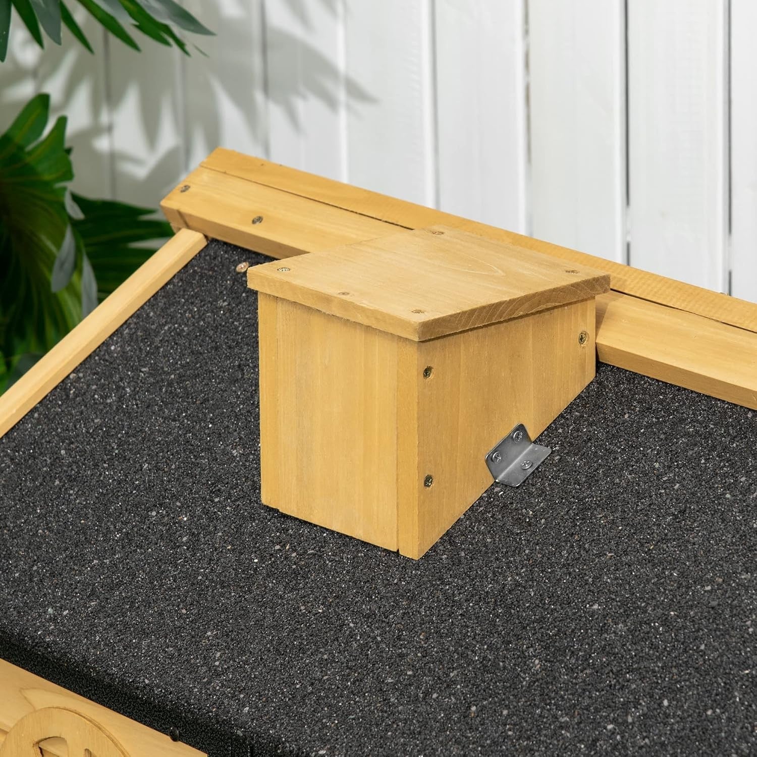 2 Tier Rabbit Hutch with Run Outdoor Wooden Cage Ramp Sliding Tray