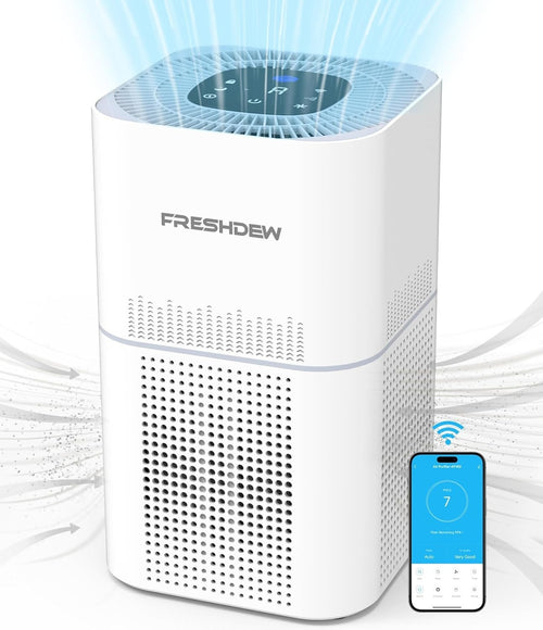 Smart WiFi HEPA Air Purifier 100m² CADR 300 Auto Alexa Pets Smoke