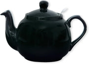 Ceramic Teapot with Infuser 1.2L Loose Leaf Tea Pot Drip Free Black