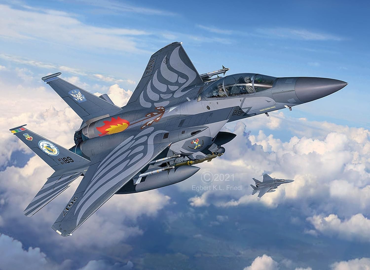 F-15E Strike Eagle 1:72 Fighter Jet Model Kit – Unpainted Display Build