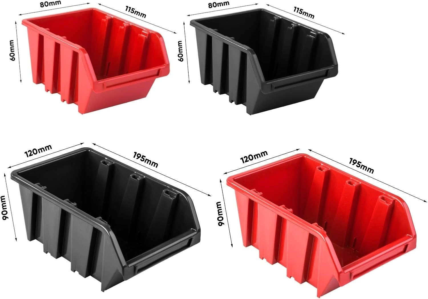 Heavy Duty Tool Wall Storage System With Bins Holders Modular Garage Kit