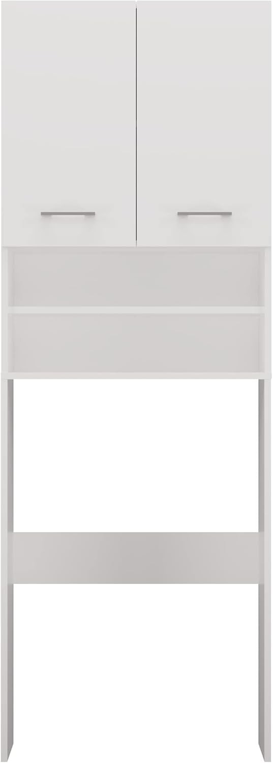 Over Washing Machine Storage Cabinet Bathroom Laundry Unit Shelves White
