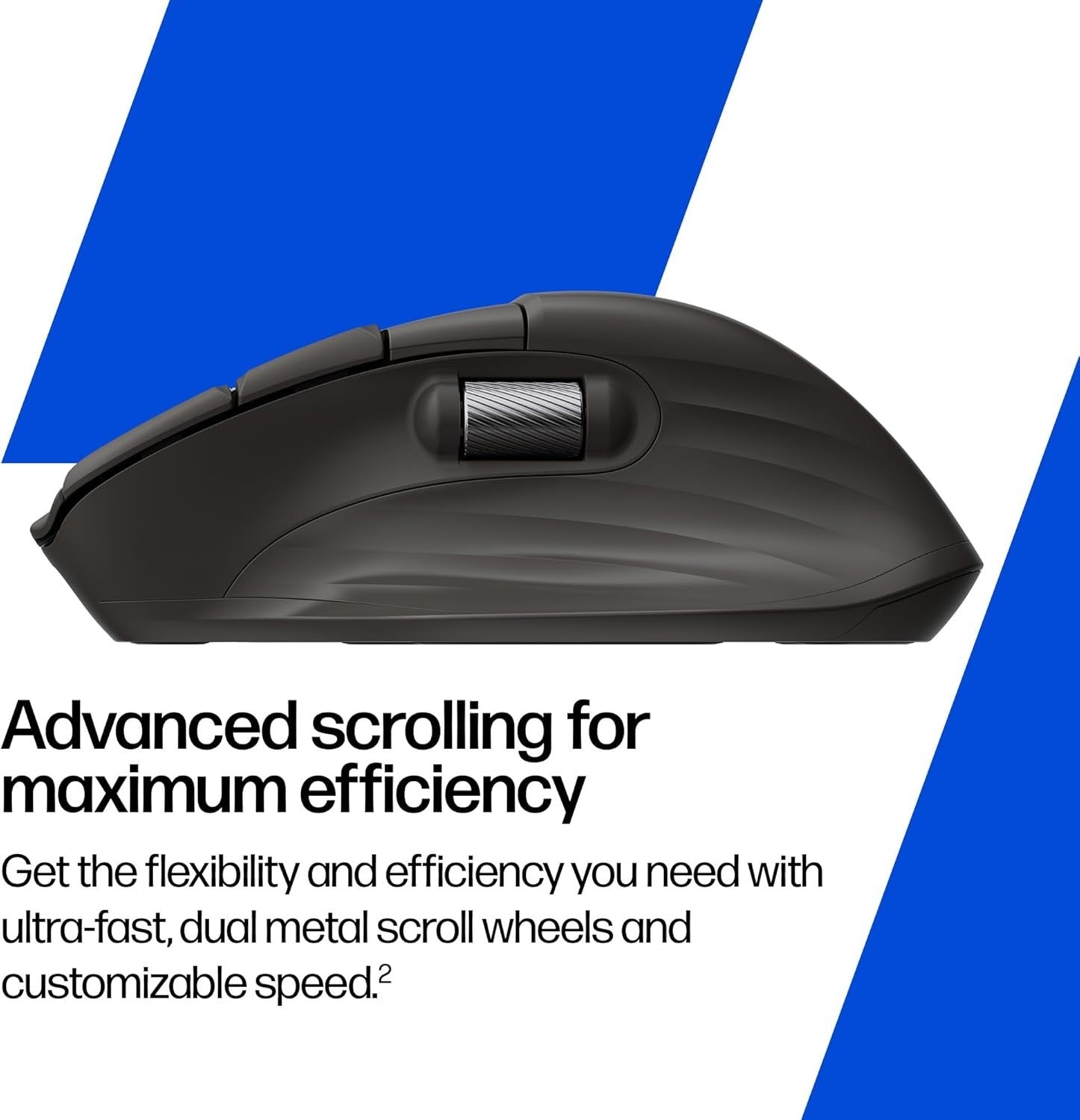 Ergonomic Wireless Mouse 6K DPI Fast Scroll Rechargeable Multi-Device