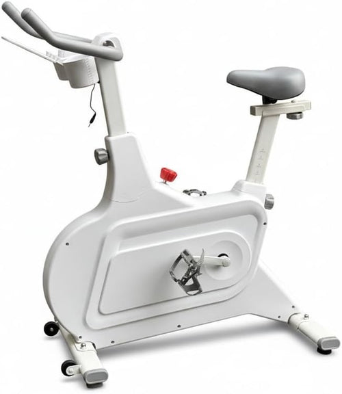 Magnetic Indoor Exercise Bike w/ LCD Display, Adjustable Seat & Quiet Belt Drive