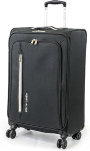 26 Inch Lightweight Soft Suitcase 4 Spinner Wheels Telescopic Handle 72L