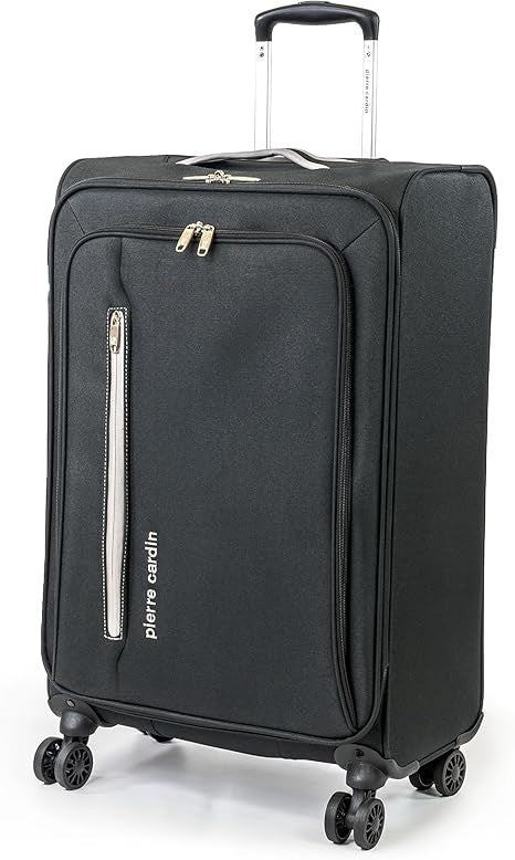 26 Inch Lightweight Soft Suitcase 4 Spinner Wheels Telescopic Handle 72L