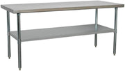 Stainless Steel Workbench 1.8m Heavy Duty Table 100kg Capacity Garage