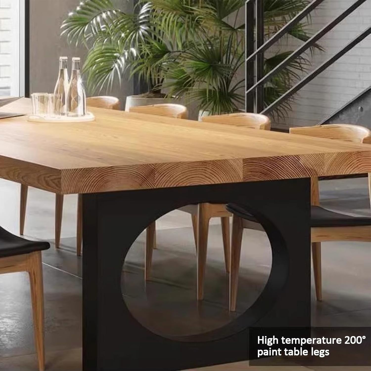 Solid Wood Rectangular Conference Table Large 6–10 Seat Meeting Desk