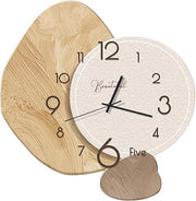 Nordic Art Deco Wall Clock 40cm Silent Modern Crystalline Design