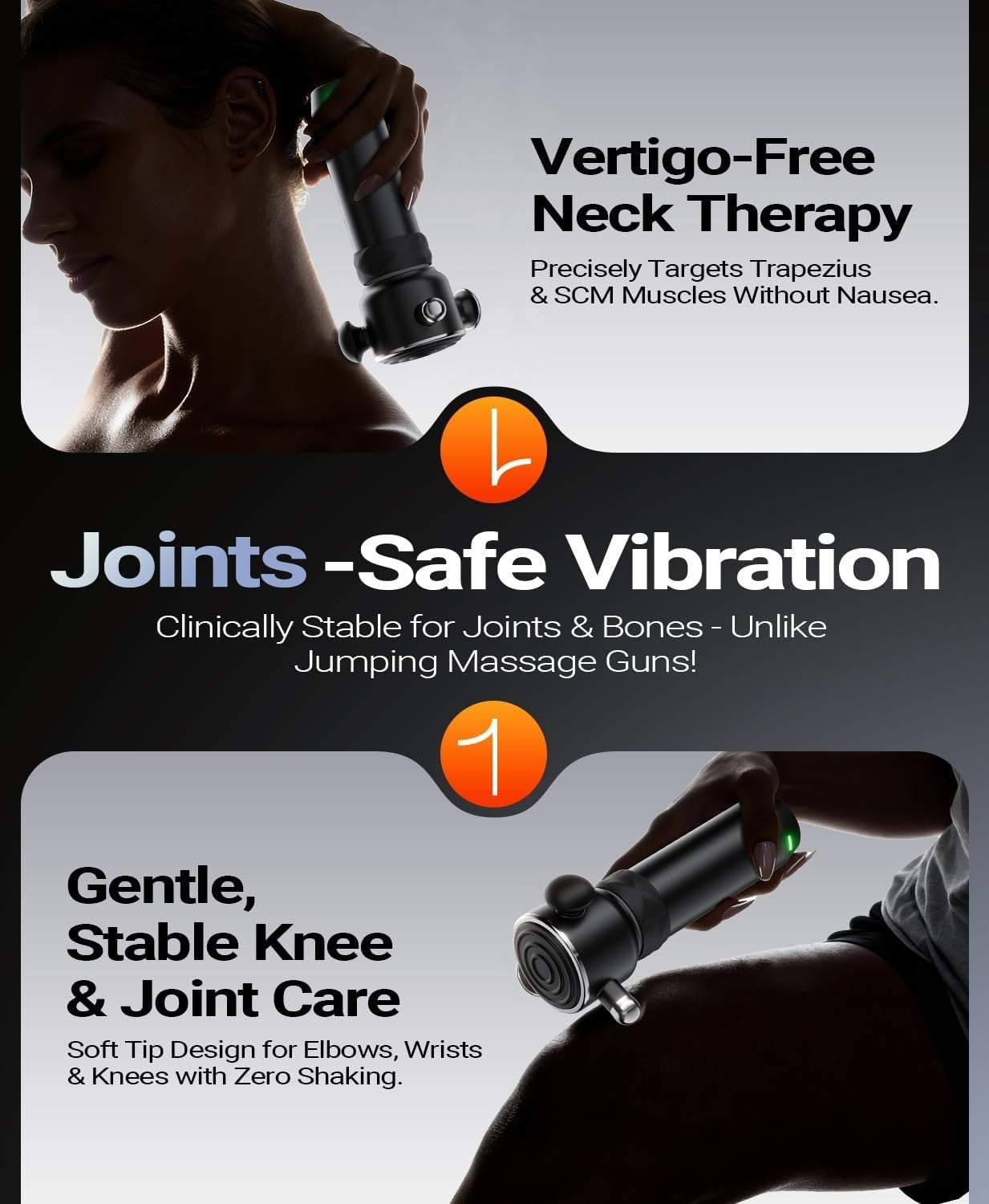 Deep Tissue Massage Gun Trigger Point Muscle Massager Quiet Rechargeable