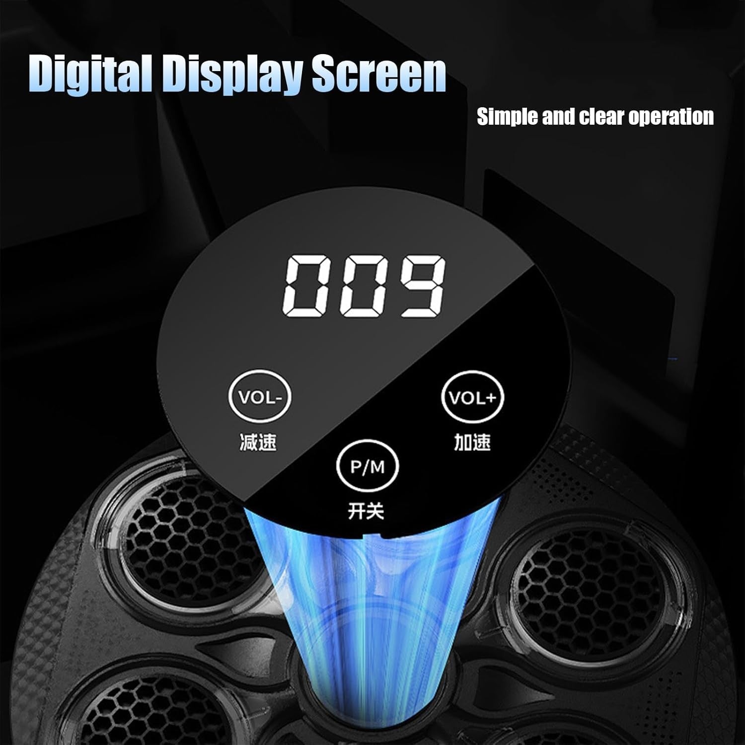 Music Boxing Machine Bluetooth LED Wall Mount Punch Trainer Home Gym