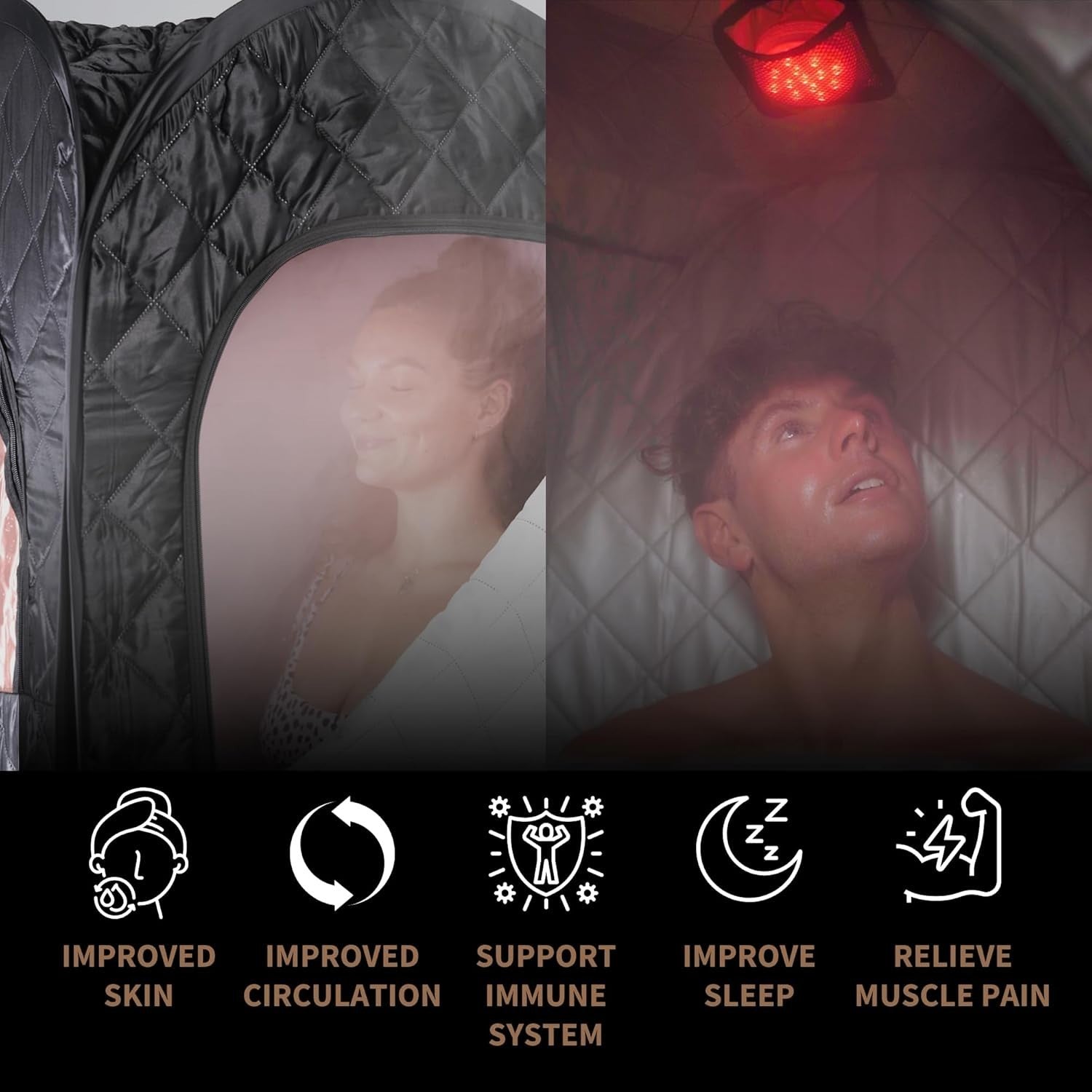 Portable 2.0 Steam Sauna Tent – 2.6L Steamer, Infrared LED & Remote