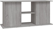 Grey Fish Tank Stand 121x41x58cm with Storage – Modern Wood Cabinet