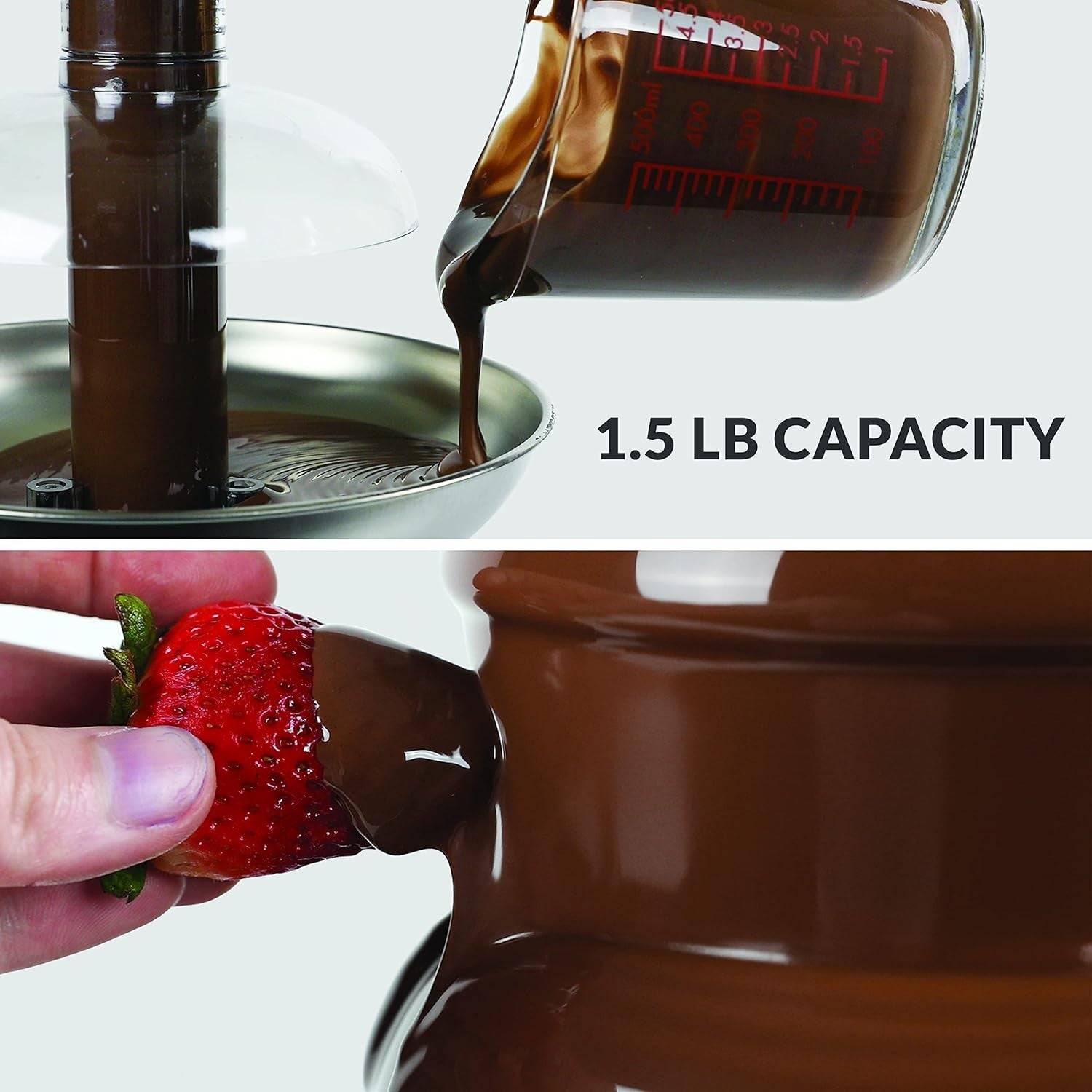 3 Tier Chocolate Fountain Machine Electric Fondue Party Melter Steel
