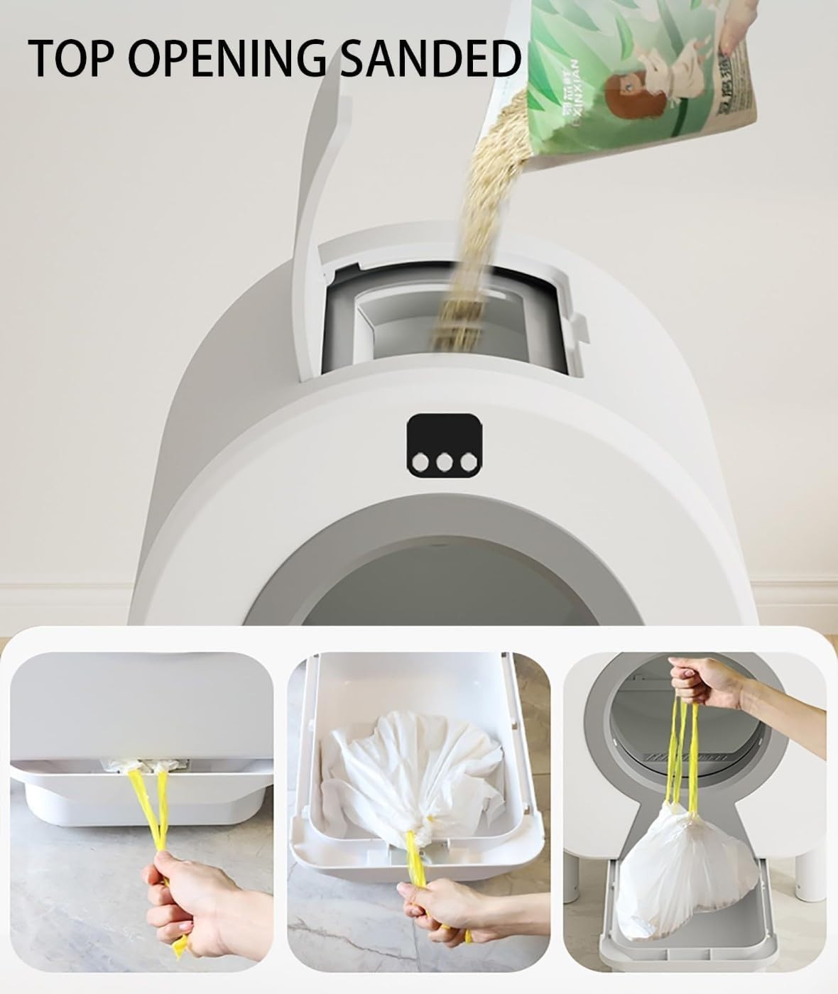 72L Self Cleaning Cat Litter Box WiFi APP Control Multi Cat Toilet