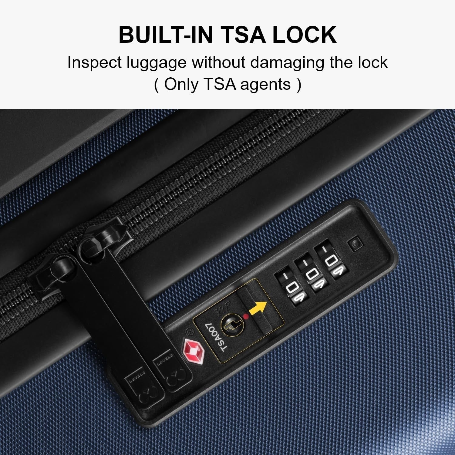 Large 28 Inch PC Check In Suitcase Lightweight Spinner Wheels TSA Lock 99L