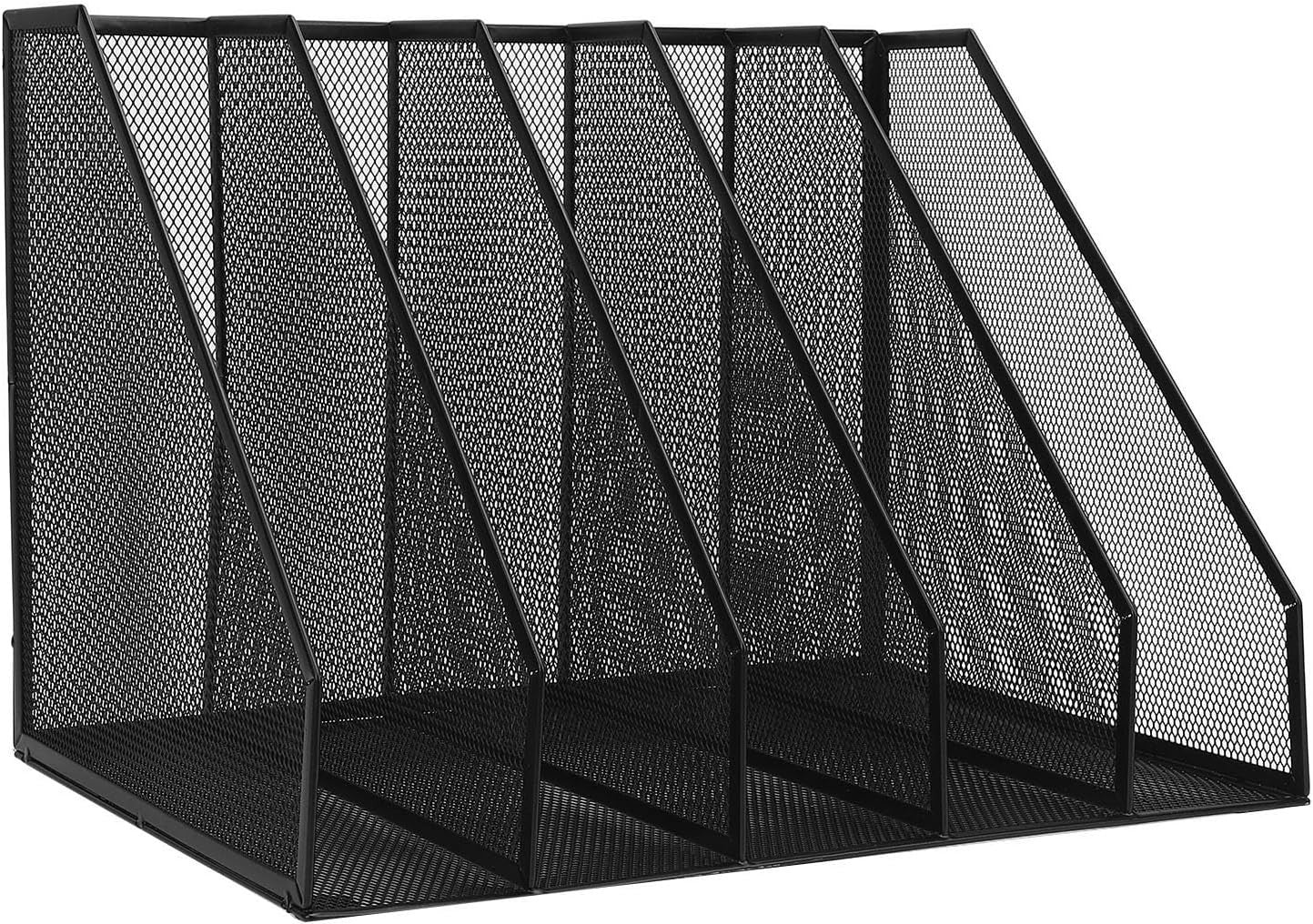 5-Tier Desk File Organizer | Vertical File Holder | Office Desktop Storage
