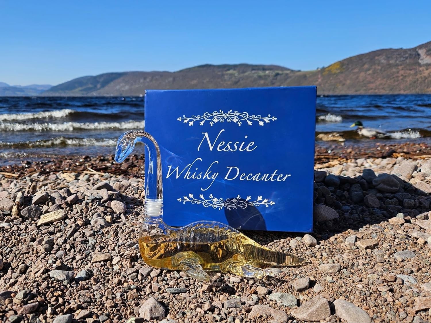 Whiskey Decanter 250ml Loch Monster Crystal Glass Unique Bar Gift Decor