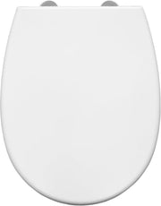 Silent Soft Close Toilet Seat Antibacterial Quick Release White