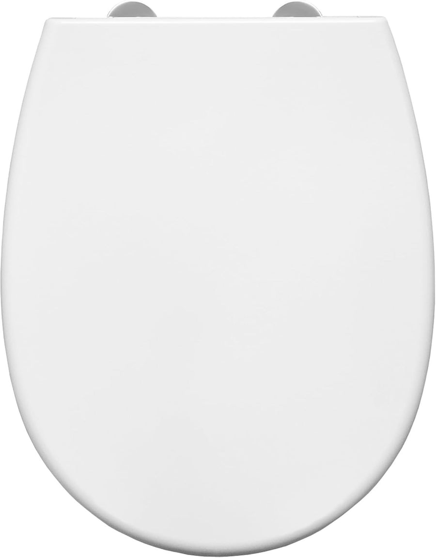 Silent Soft Close Toilet Seat Antibacterial Quick Release White