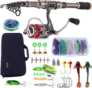 2.7m Telescopic Carbon Fiber Fishing Rod & 12+1BB Reel Full Kit