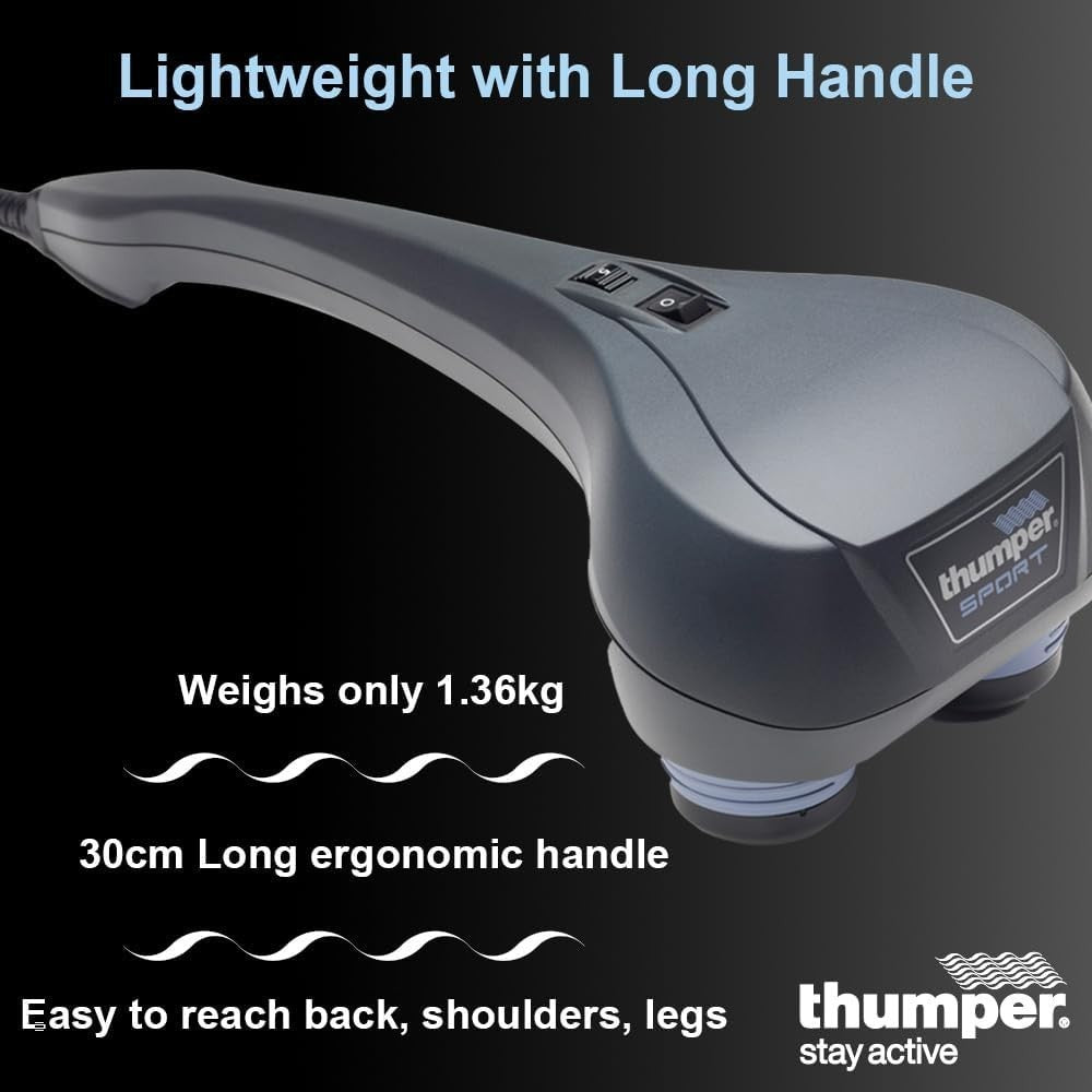 Deep Tissue Percussion Massager Long Handle Back Shoulder Muscle Pain Relief