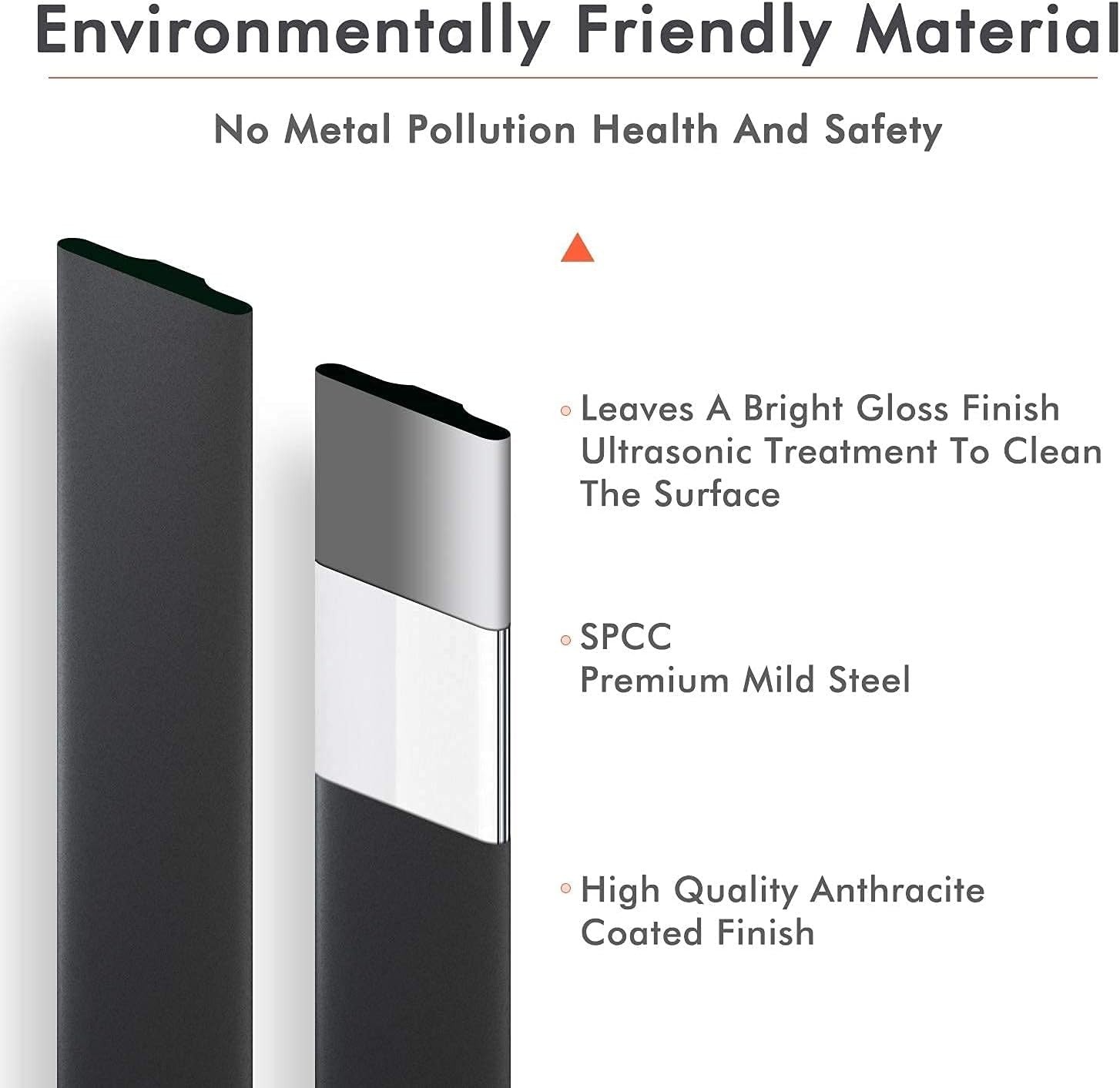 Vertical Anthracite Column Radiator 1800x456mm Double Flat Panel Designer