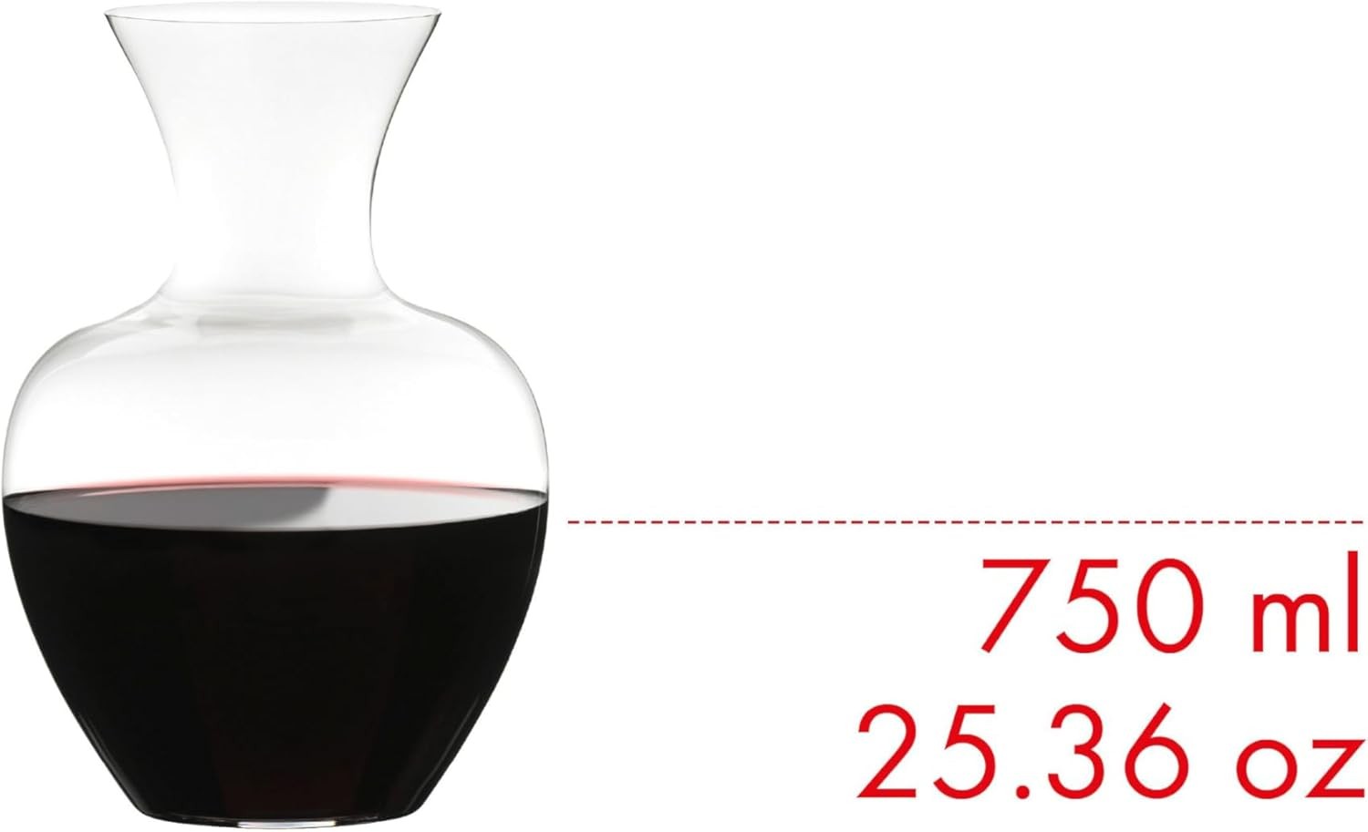 Modern Crystal Wine Decanter 1.5L Lead Free Glass Elegant Table Carafe