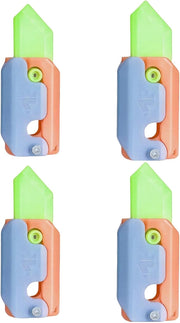 4pcs Luminous 3D Printed Fidget Knife Stress Relief ADHD Sensory Toy