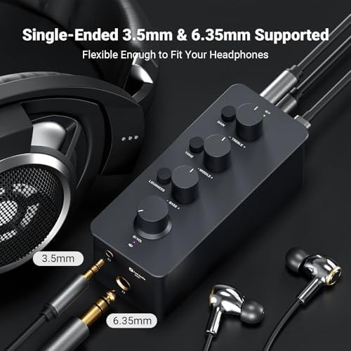 SK01 Headphone Amp EQ Bass Treble Portable Class A