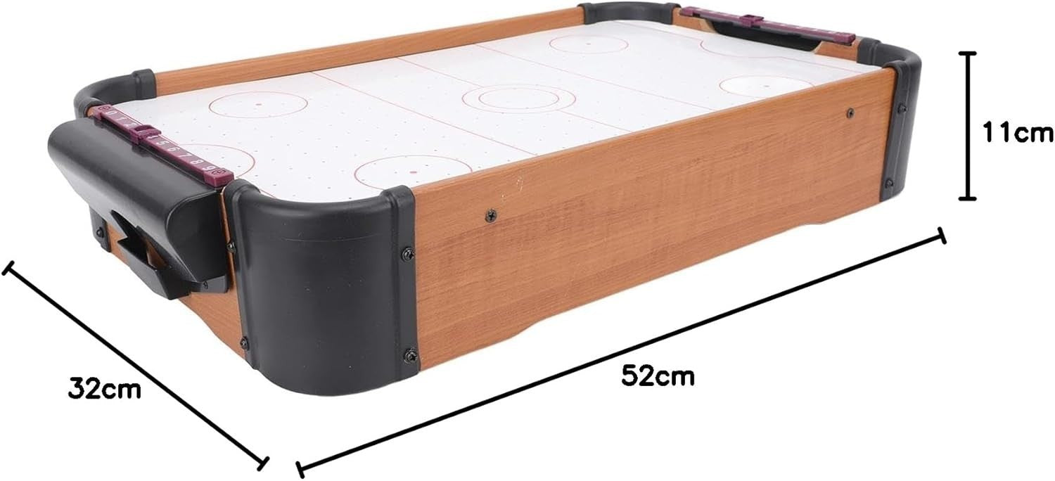 Portable Tabletop Air Hockey Game Electric Fan Compact Family Fun