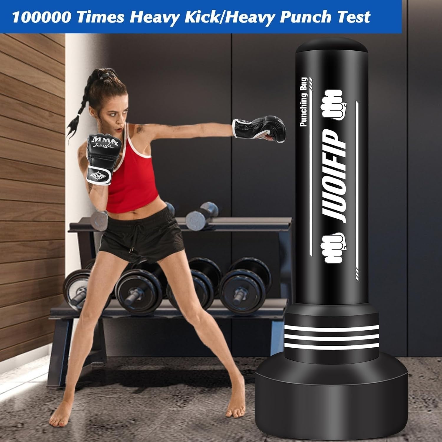 Inflatable Standing Boxing Bag 180cm Adult Kickboxing MMA Starter Kit